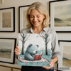 Bear Reading Book Art - View 3