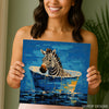 Zebra Bath Time Art - View 3