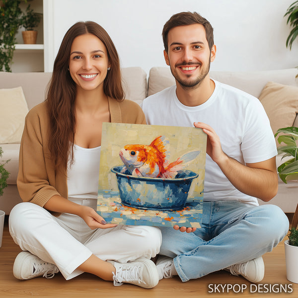 Goldfish Bowl Painting Art - View 3