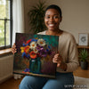 Daisy Jar Art - View 3