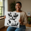 Puppy Toilet Paper Art - View 3