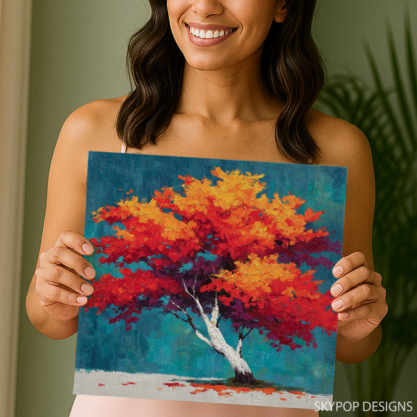 Autumn Blaze Tree Art - View 3