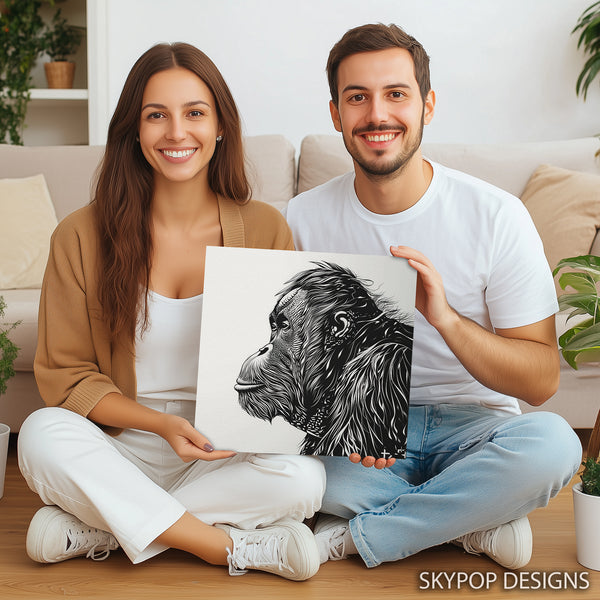 Orangutan Art - View 3