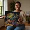 Succulent Garden Pot Art - View 3