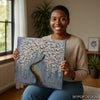 White Blossom Tree Art - View 3