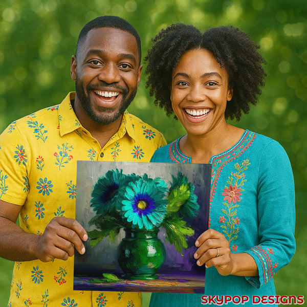 Emerald Bloom Art - View 3