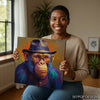 Chimpanzee Portrait Art - View 3