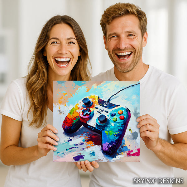 Gaming Controller Explosion Art - View 3