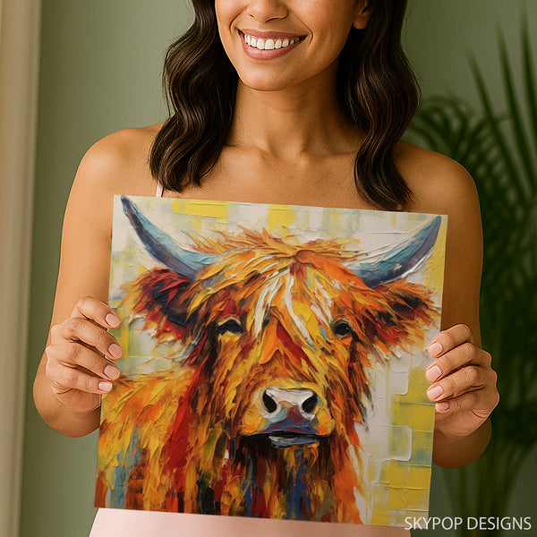 Highland Cow Art - View 3