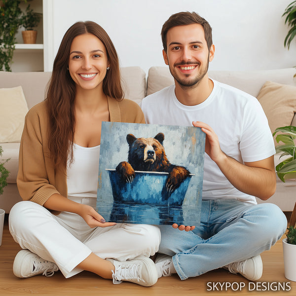 Bear Bath Time Art - View 3