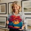 Vibrant Autumn Tree Art - View 3