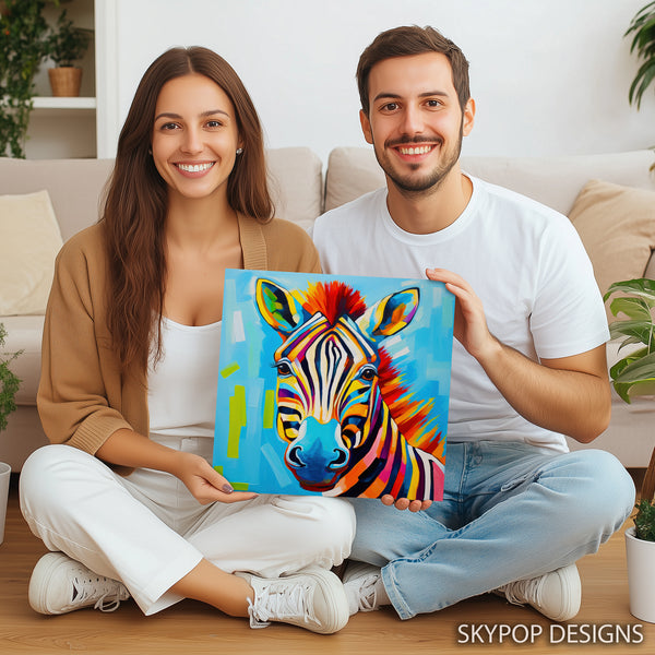 Zebra Splash Art - View 3