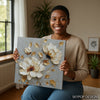 Gold Floral Art - View 3