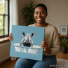 Rhino Bathtime Fun Art - View 3