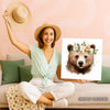 Bear Floral Crown Art - View 3