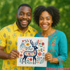 Deer Floral Art - View 3