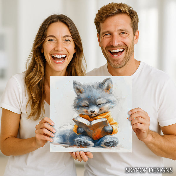 Fox Reading Art - View 3