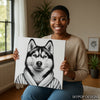 Siberian Husky Art - View 3
