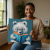 Bear Reading Book Art - View 3