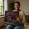 Lilac Blooms Mason Jar Art - View 3