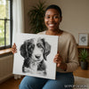 Border Collie Puppy Art - View 3
