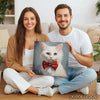 Dapper White Cat Art - View 3