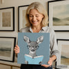 Deer Reading Art - View 3
