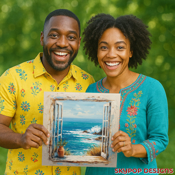Coastal Window View Art - View 3