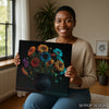 Neon Bloom Vase Art - View 3