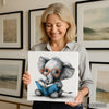 Elephant Reading Art - View 3