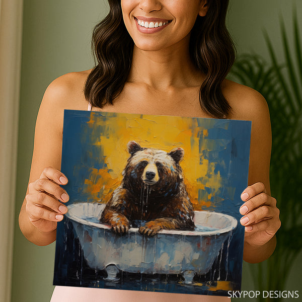 Bear Bathtub Art - View 3