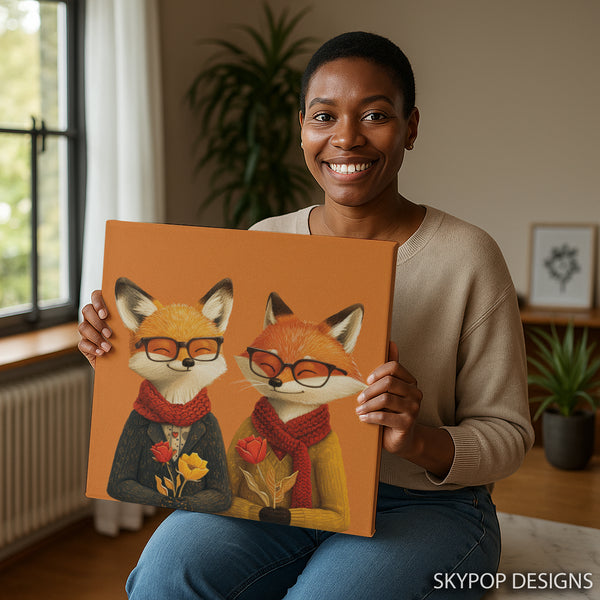 Fox Couple Art - View 3
