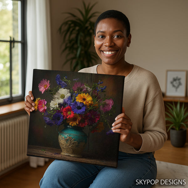 Wildflower Bouquet Art - View 3