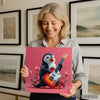 Penguin Rock Star Art - View 3