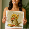 Kitten Pizza Art - View 3