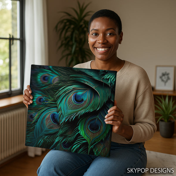 Peacock Feather Art - View 3
