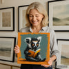 Lemur Reading A Book Art - View 3