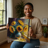 Sunflower Bee Art - View 3