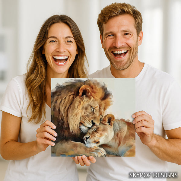 Lion Embrace Art - View 3