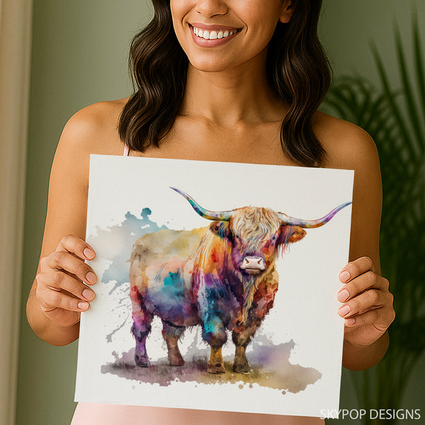 Highland Cow Art - View 3