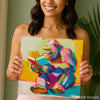 Gorilla Reading Art - View 3