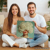 White Peony Bloom Portrait Art - View 3