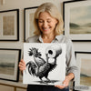 Rooster Toilet Paper Holder Art - View 3