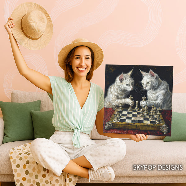 Cat Chess Art - View 3
