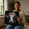 Highland Cow Floral Crown Art - View 3