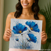 Blue Floral Art - View 3