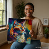 Vibrant Cat Art - View 3