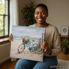 Beach Bicycle Blossom Art - View 3