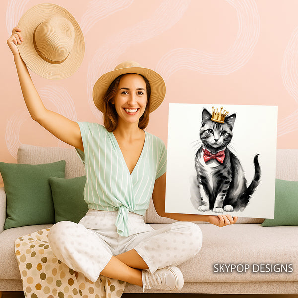 Cat Regal Crown Art - View 3
