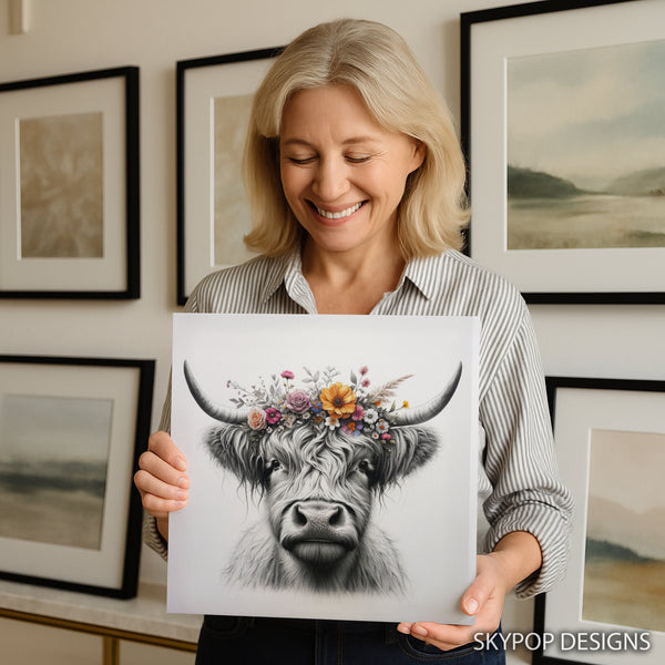 Highland Cow Art - View 3